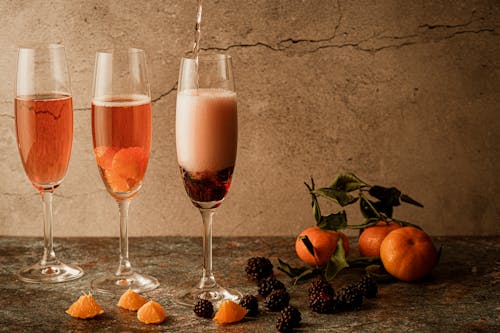 Free Close-Up Shot of Glasses of Wine Stock Photo