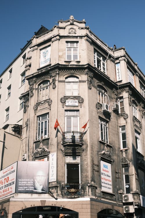 Free Stunning historic building facade in Istanbul, showcasing traditional architecture. Stock Photo