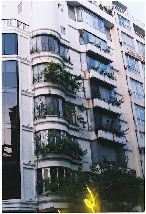 A White Concrete Building