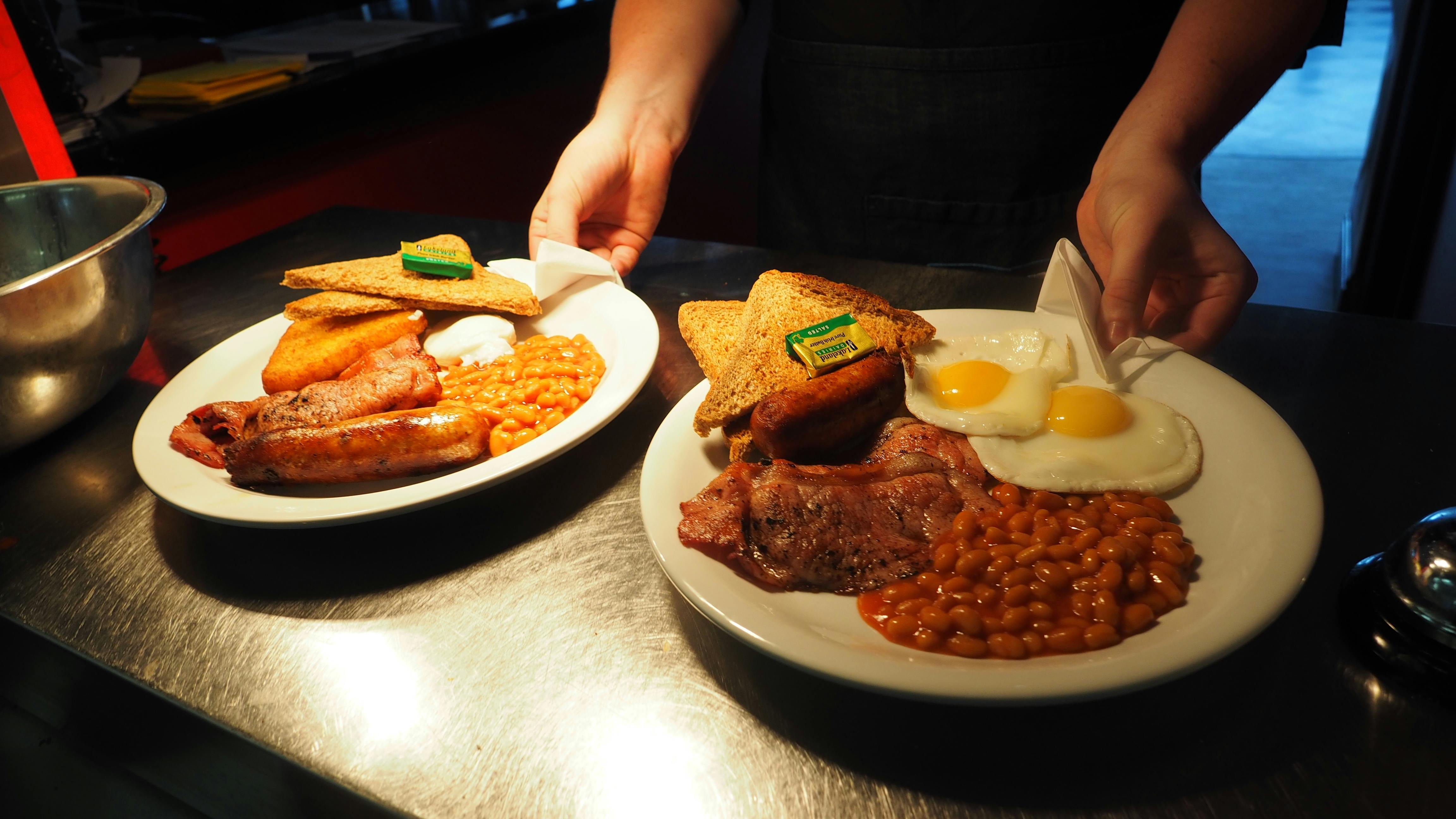 Free stock photo of bacon, bacon and eggs, bacon and sausages