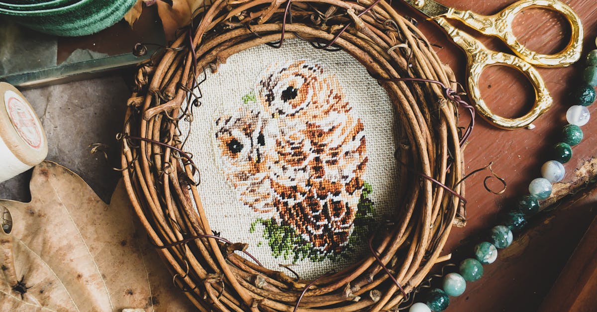 How to end a stitch embroidery