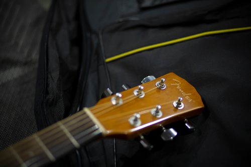 Free stock photo of acoustic guitar, fender, fender acoustic guitar Stock Photo