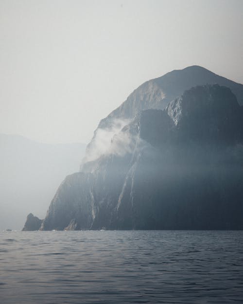 
A View of Mountains from the Ocean
