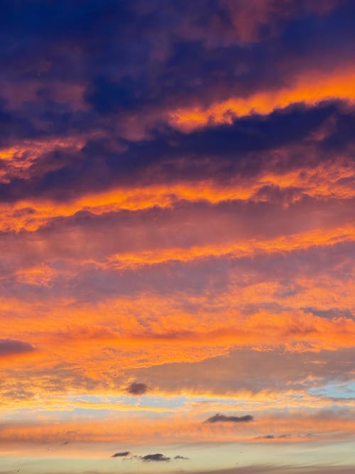 A Cloudy Sky During Sunset