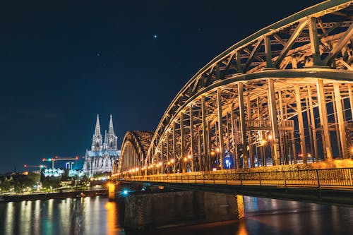 Gratis stockfoto met belicht, brug, deutschland