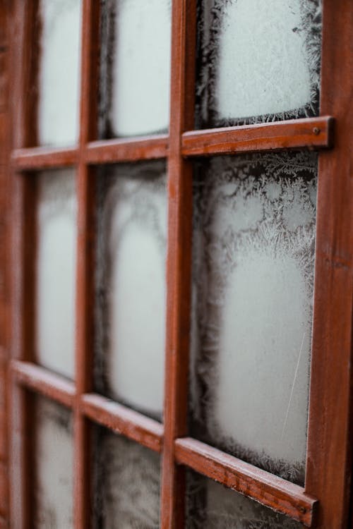 Foto d'estoc gratuïta de de fusta, finestra, gelat