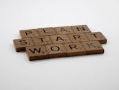 Brown Wooden Blocks on White Table