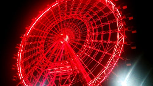 Ferris Wheel during Night Time