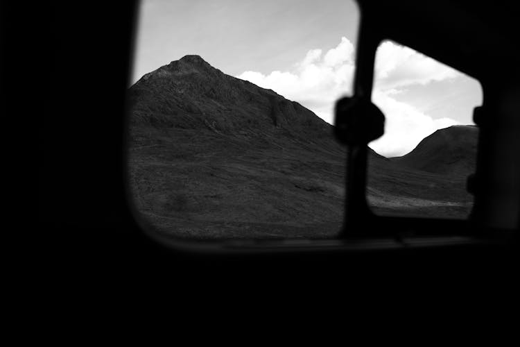 Car Window And Mountain