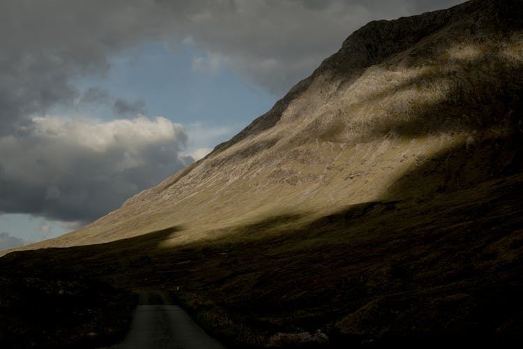 Road And Barren Mountain