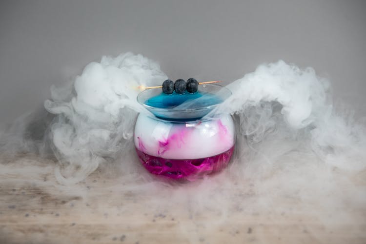 Smoke From Cup With Liquid