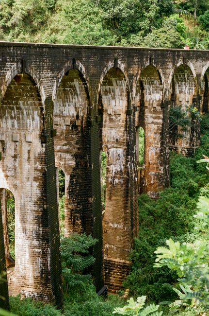 The Nine Arch Bridge amidst lush greenery in Ella, Sri Lanka The Nine Arch Bridge amidst lush greenery in Ella, Sri Lanka