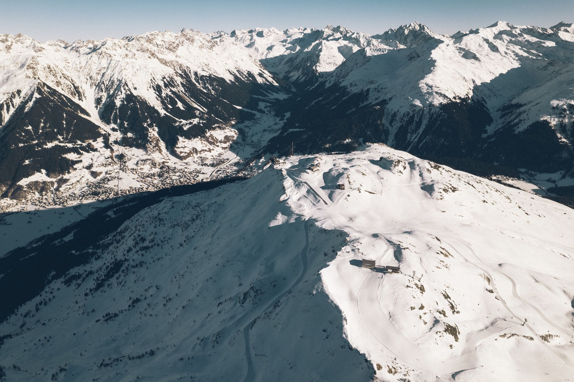La piste de ski du Palace