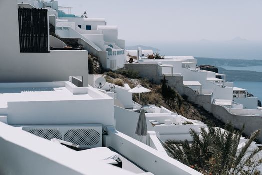 Akrotiri excavations with archaeologist — Santorini
