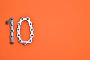 Bike Chain Forming 1 and 0