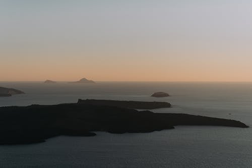 Clear Sky over Sea Shore at Dusk