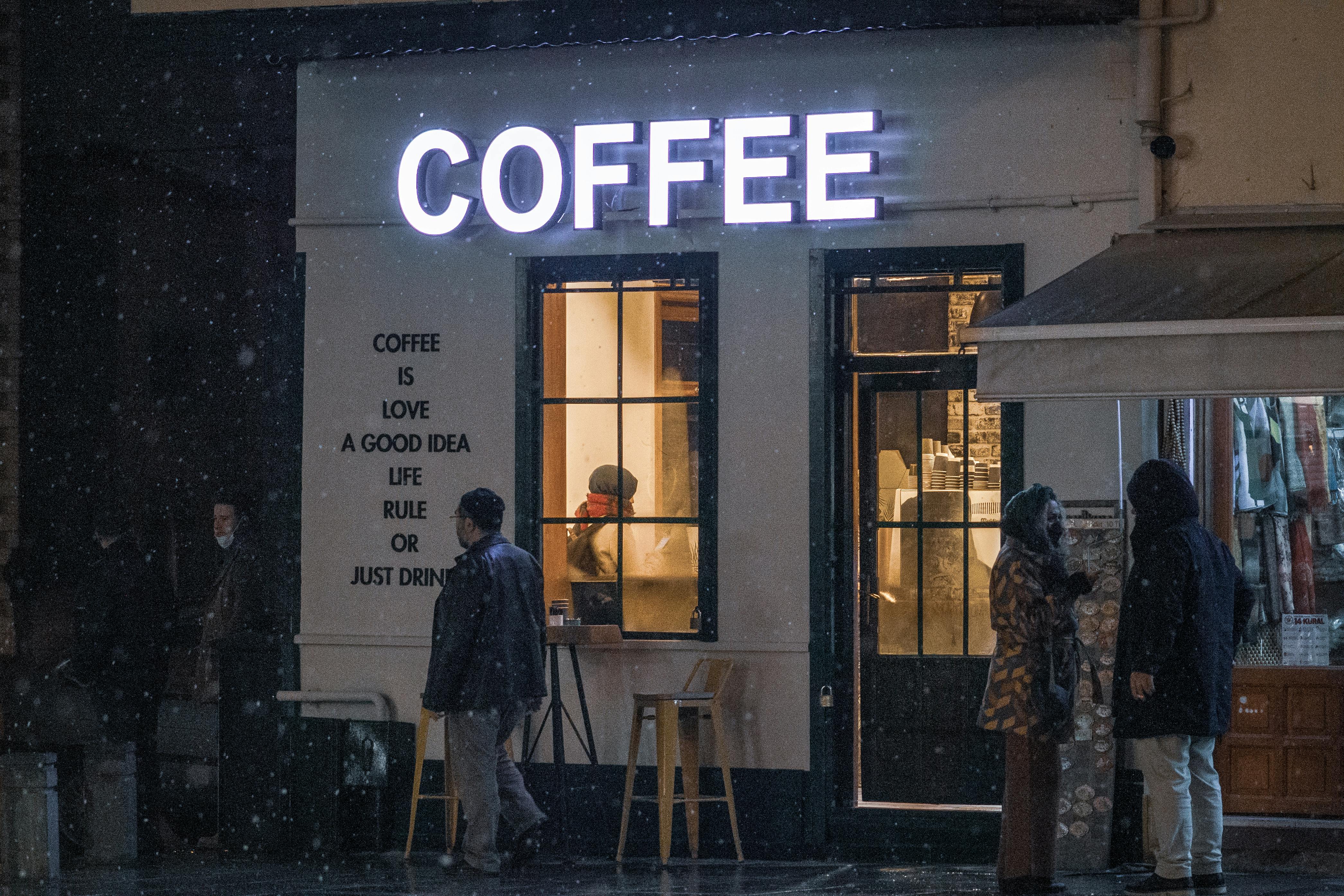People outside a Coffee Shop · Free Stock Photo