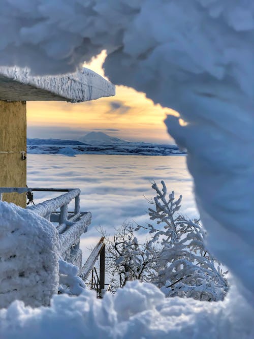 Ücretsiz akşam, buz, dağlar içeren Ücretsiz stok fotoğraf Stok Fotoğraflar