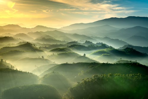 คลังภาพถ่ายฟรี ของ ทิวทัศน์ที่สวยงาม, ธรรมชาติ, พระอาทิตย์ขึ้น