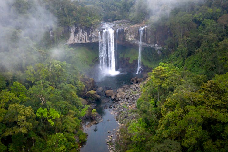 Drone Shot Of Kon Chu Rang Nature Reserve