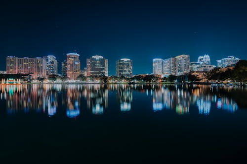 免费 反射, 城市, 城市的燈光 的 免费素材图片 素材图片