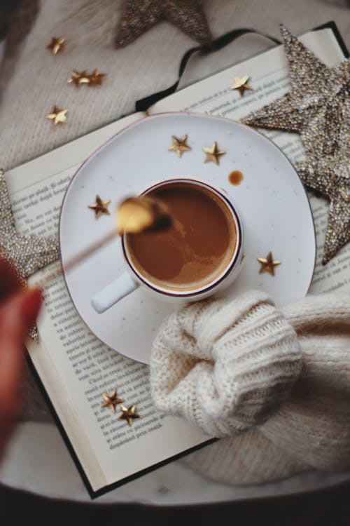 A Hot Coffee on a Ceramic Cup