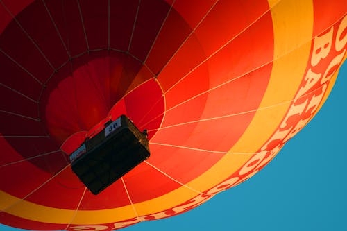 Photographie En Contre Plongée D'un Ballon à Air Chaud