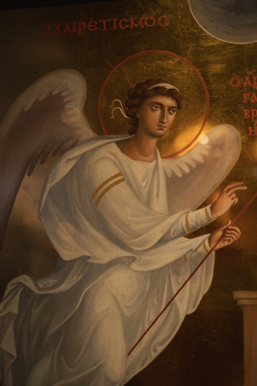 Fresco Showing Angel in Orthodox Church
