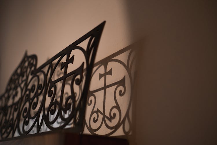 Wrought Iron Railings In Church 