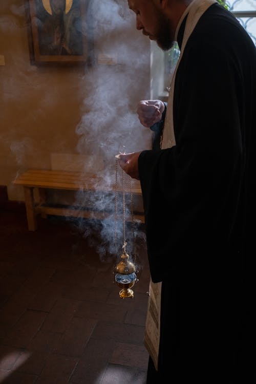 Orthodox Priest with Incense