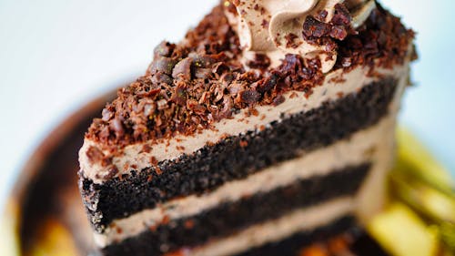 Chocolate Cake in Close Up Photography