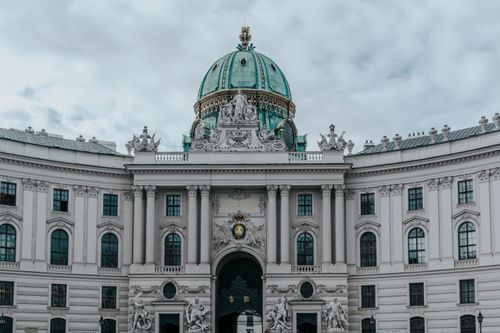 Free Stunning view of the historical Hofburg Palace facade in Vienna, Austria. Stock Photo