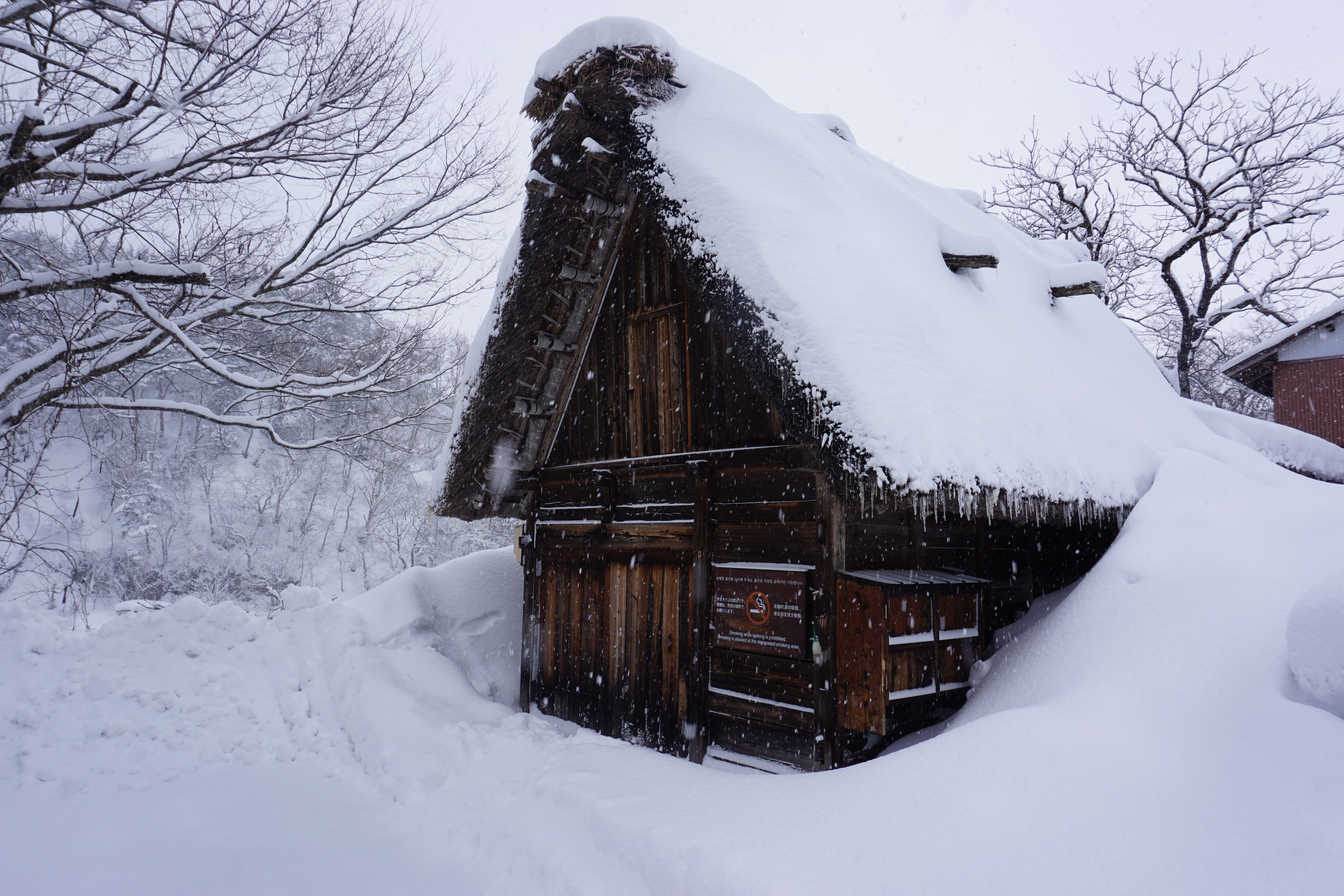 A Brown Wooden House Covered With Snow · Free Stock Photo
