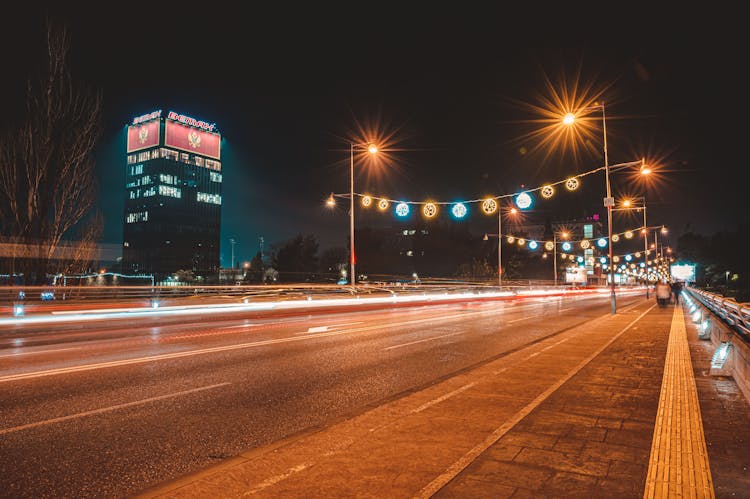 Empty Street At Night