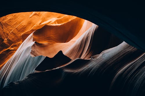 Gratis arkivbilde med antelope canyon, appelsin, arizona