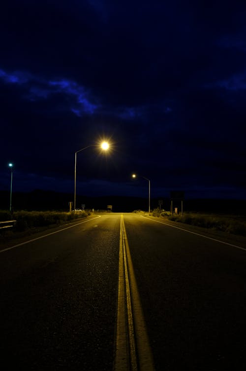 Empty Road at Night