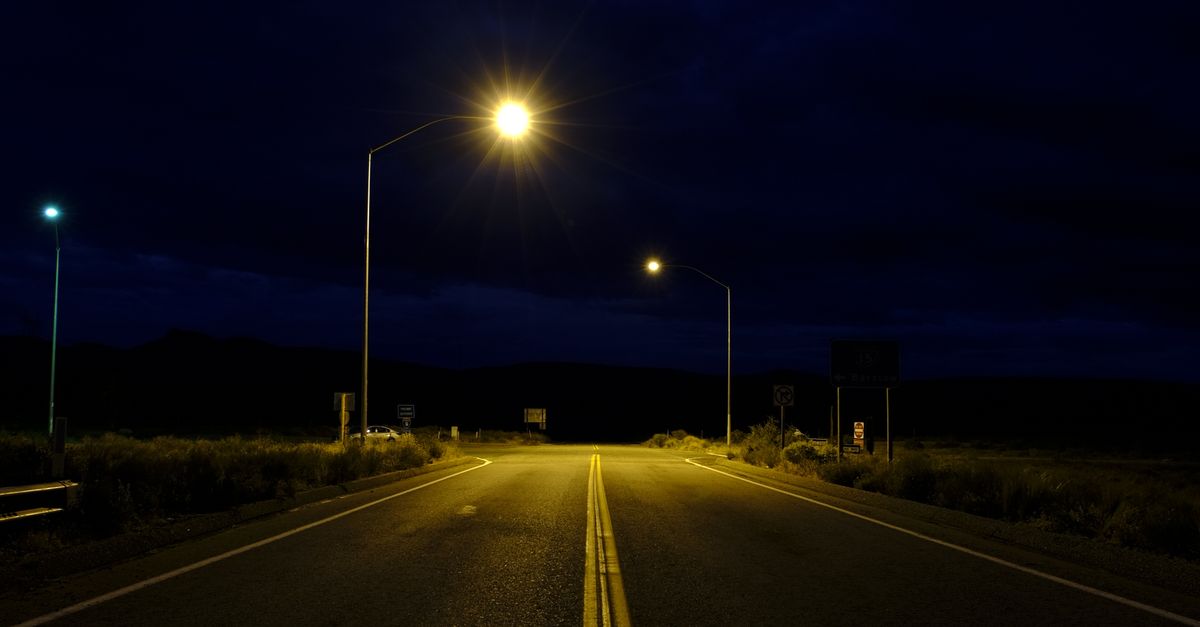 Empty Road at Night · Free Stock Photo