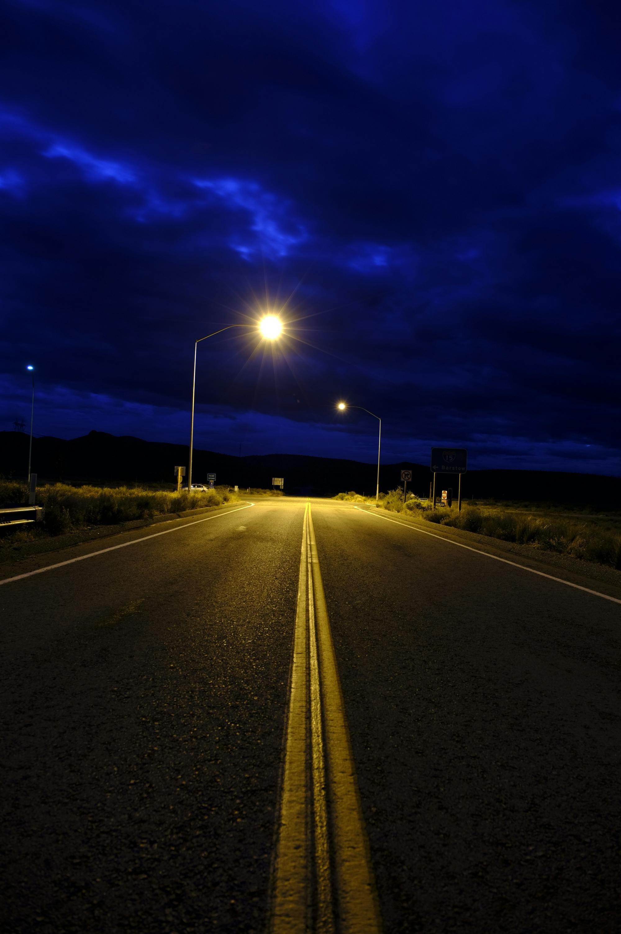 empty street at night