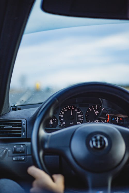 Black Car Steering Wheel