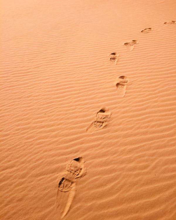 Foot Prints on Sand 