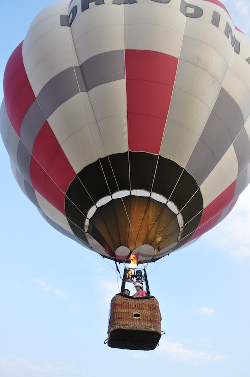 Low Angle Shot of Hot Air Balloon 