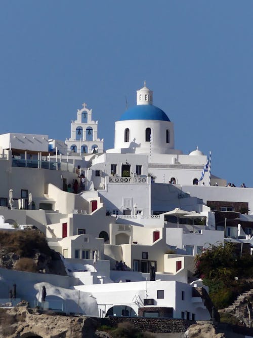 santorini, seyahat hedefi, turistik atraksiyon içeren Ücretsiz stok fotoğraf