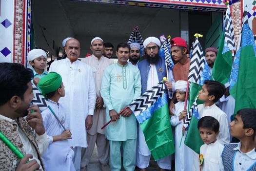 Group of Men in Traditional Clothing