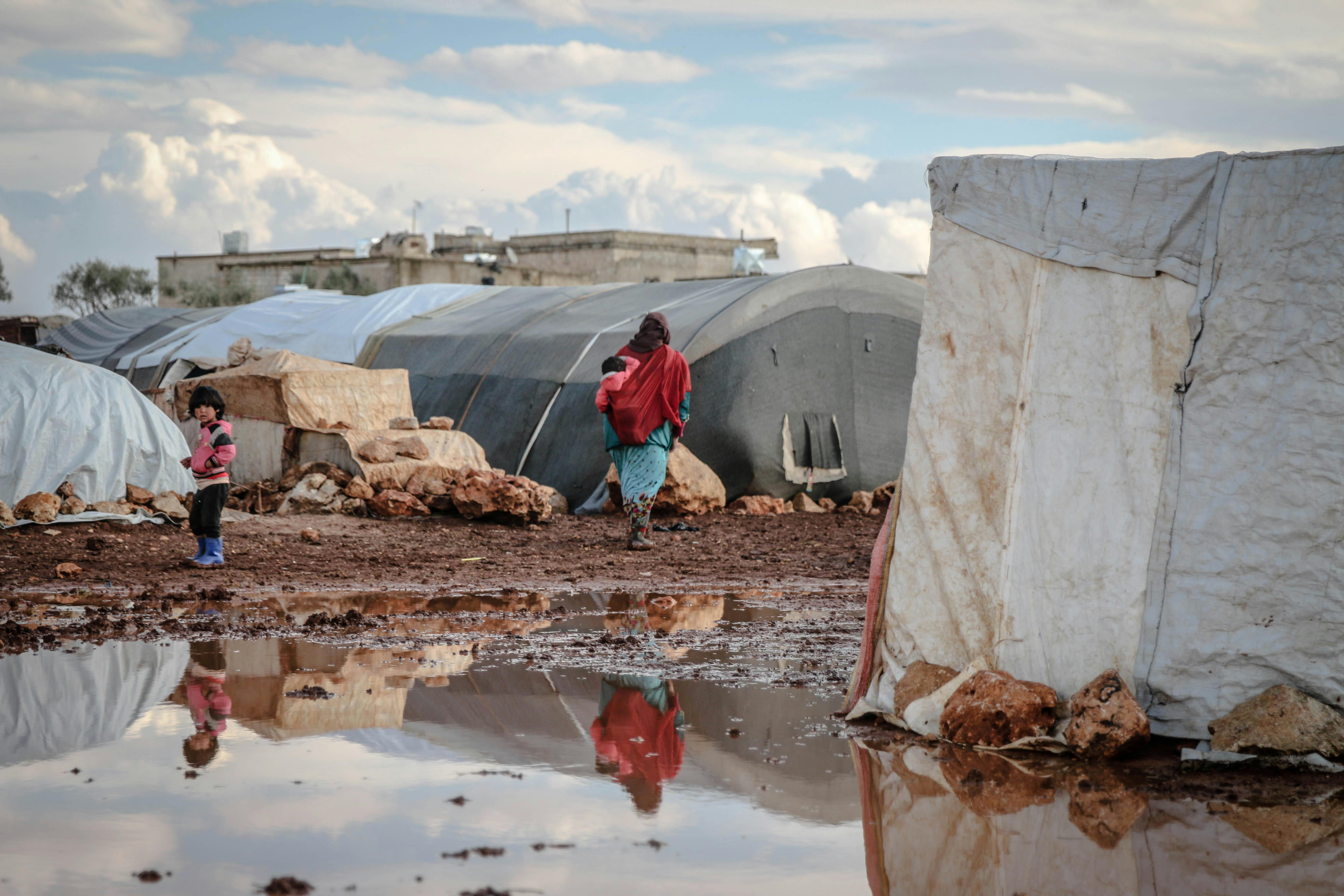 People In An Evacuation Center · Free Stock Photo