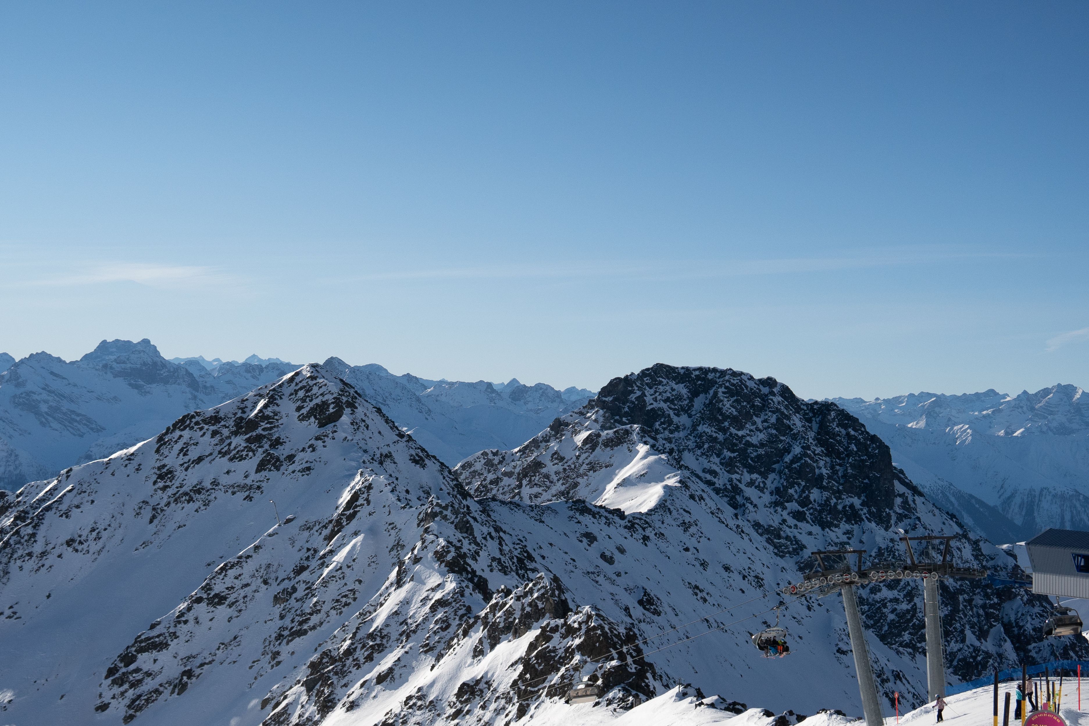 A Snow Covered Mountain Under the Blue Sky · Free Stock Photo