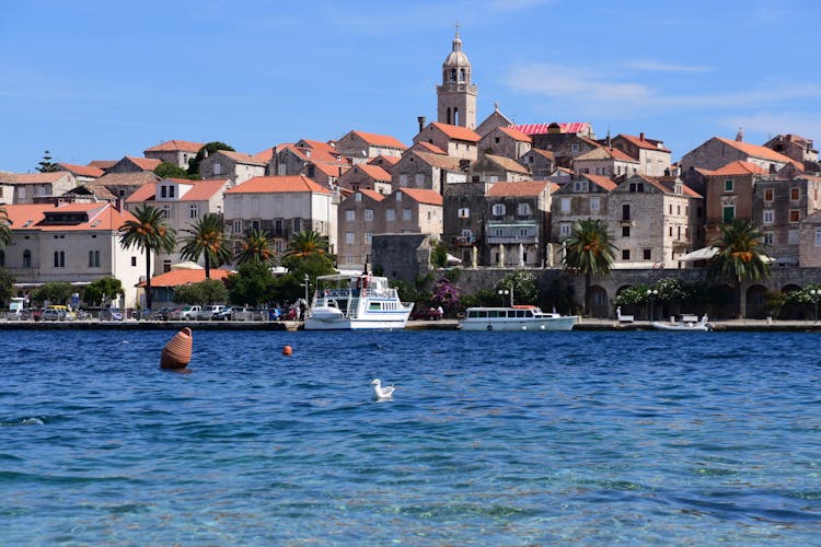 Buildings On The Korcula Island In Croatia