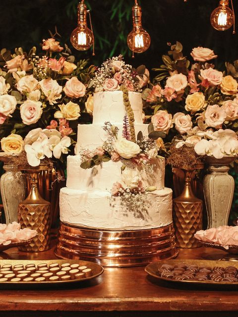Wedding invitation rose-dessert