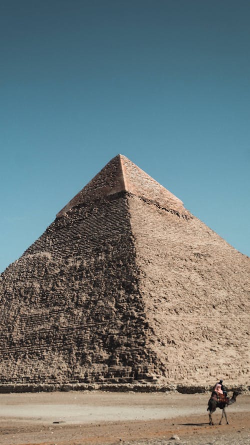 Free Brown Pyramid Under the Blue Sky Stock Photo