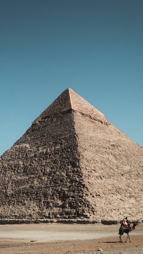 Brown Pyramid Under the Blue Sky