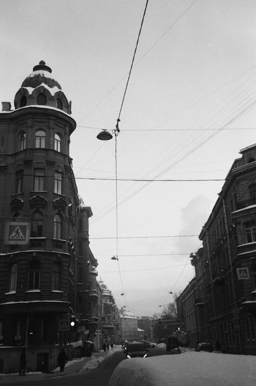 Imagine de stoc gratuită din bulevard, centrul orașului, clădiri vechi